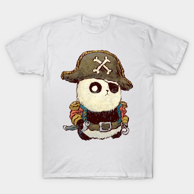 Panda Pirate T-Shirt by jesse.lonergan